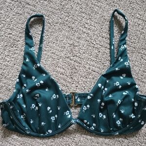 Hollister Dark Green Bikini Top